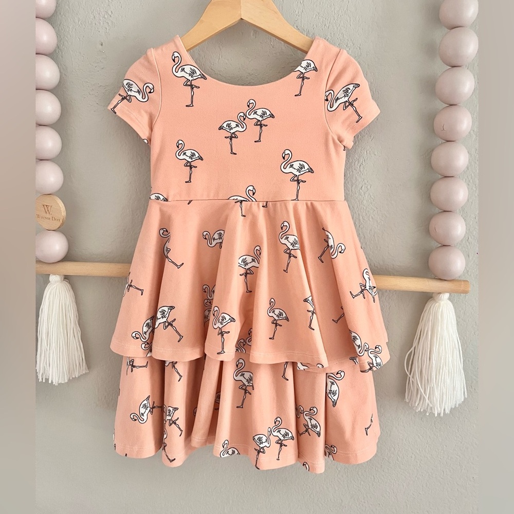 Goldybelle Flamingo Sophia Twirl Dress